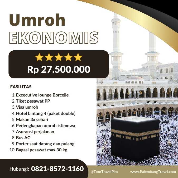 Travel Umroh Berangkat Dari Prabumulih 2024 Paket murah